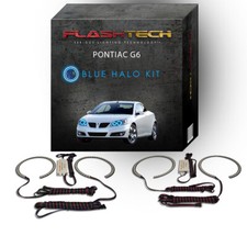 Kit de anillo de halo de faros LED ojo de ángel azul para faros Pontiac G6 2005-2010