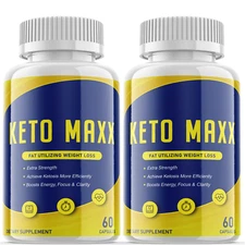 2-Pack Keto Maxx Supplement Pills,Weight Loss,Fat Burner,Appetite Supplement