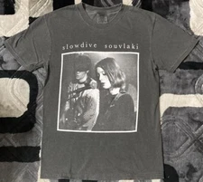 Slowdive band Retro style Charcoal short sleeve T shirt Unisex Reprint NH8882