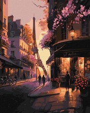 Ideyka Painting by Numbers kit French streets KHO2198