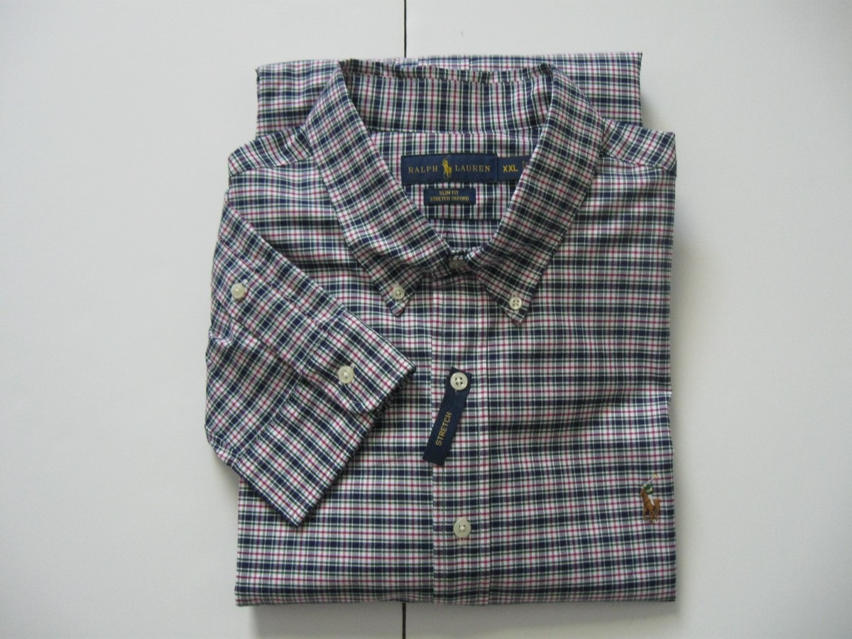 Polo Ralph Lauren Homme Cintré Vichy Extensible Chemise Oxford XXL