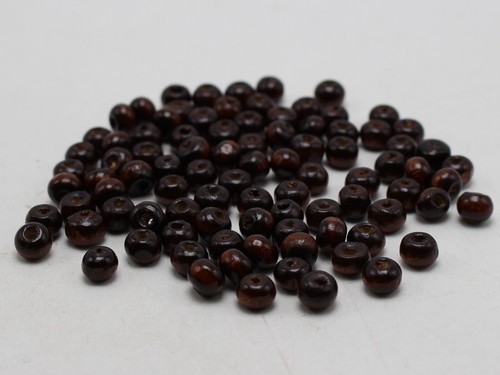 500 Brown 6mm(1/4") Round Wood Beads~Wooden beads - Picture 4 of 6