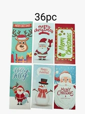 Lot of 36 pk Christmas Money Holder Cards Greeting Cards With Envelopes
