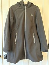 REEBOK Active Polyester Stretch Comfort Black Women's Coat Jacket - Size XL