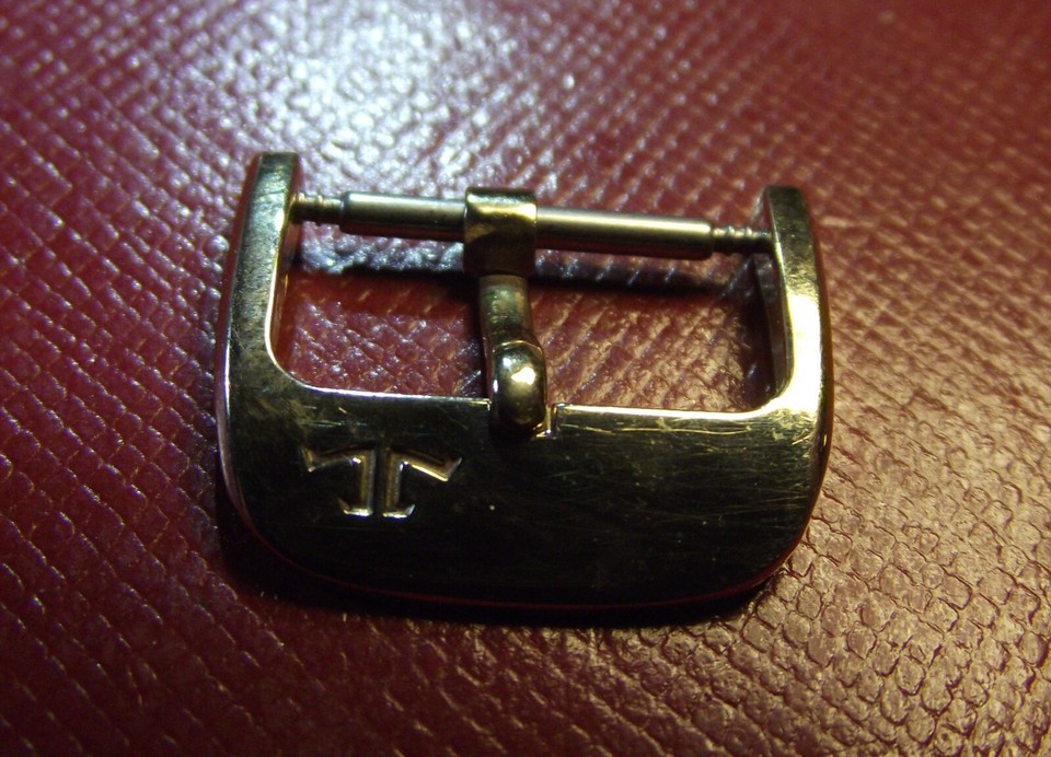 Jaeger Le Coultre RARE VINTAGE BUCKLE 16mm INSIDE YELLOW GOLD COLOR