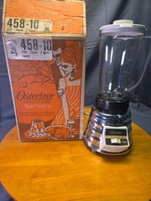Vintage Osterizer Imperial 458-10 Chrome Beehive Blender 2 Speed w/ Box & Papers