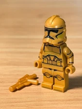 Lego Custom Star Wars GCC Gold Prototype Trooper *RARE*