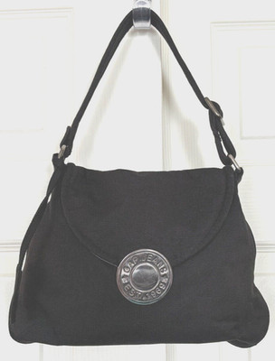 Vintage Y2K GAP Handbag Purse Small Shoulder Bag Black Denim Logo **READ!!**