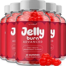 (5 Pack) Jelly Burn ACV Gummies Supplement – JellyBurn Natural Blend Gummy B12
