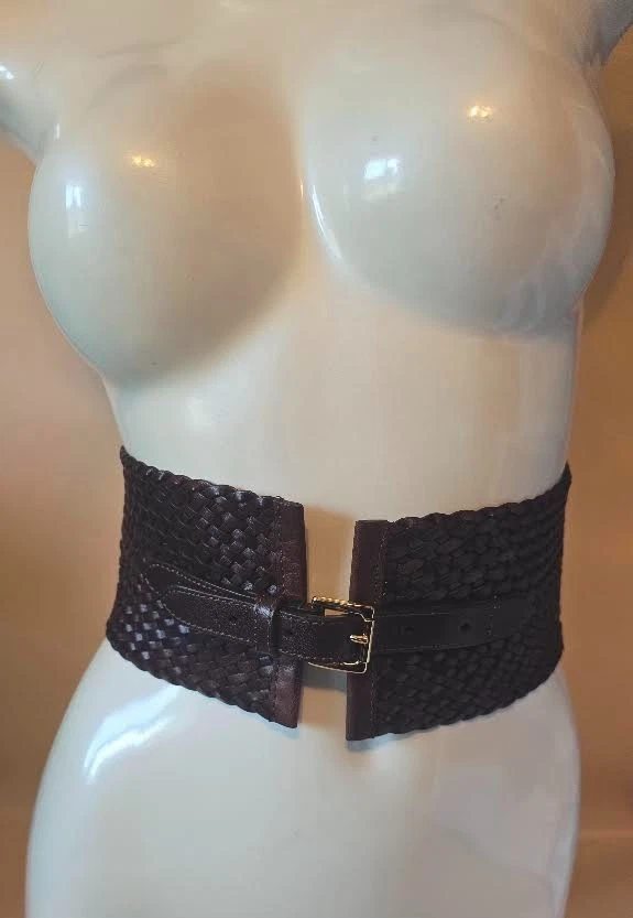 NEW Michael Kors Wide Stretch Square Crystal Turn Latch Clasp Waist Belt S/M NWT Michael Kors Stretch Belts for Women for sale | eBay main image 4
