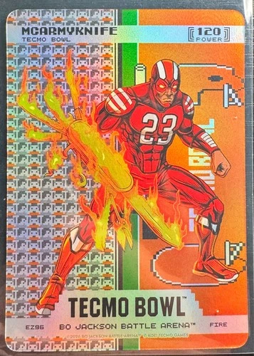 2026 Bo Jackson Battle Arena MCARMYKNIFE Tecmo Bowl EZ96 Fire 120 Power