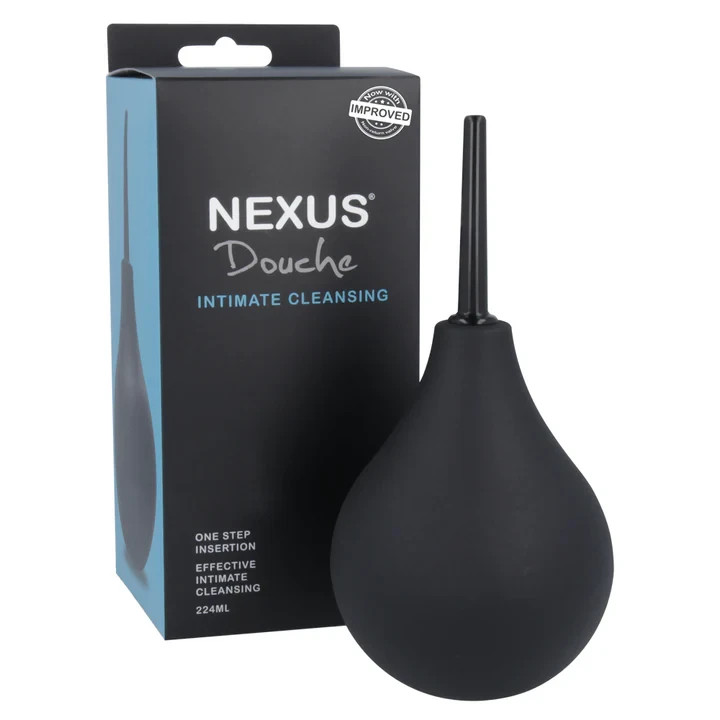 Nexus Douche Silicone 224ml Anal Enema Straight Nozzle Prostate Cleaning Kit