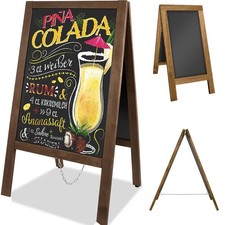 Menu Chalkboard A Board Frame Pavement Sandwich Sign Double Sided 43×85cm