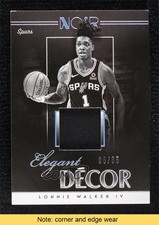 2018-19 Panini Noir Elegant Décor Rookie Jerseys 36/65 Lonnie Walker IV READ 7zf