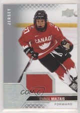 2022 Upper Deck Team Canada Juniors Women's WC Jersey Relics Emma Maltais 0nr3