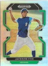 2022 Panini Prizm Jackson Cox Silver Prizm SP RC Colorado Rockies