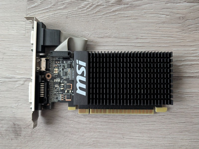MSI GeForce GT 710 1GB DDR3 Low Profile   Ideal für Office & Multimedia