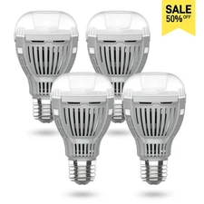 4 Pack Energy Saving LED Light Bulbs 100W Equivalent 12W 1600lm 5000K Daylight