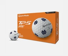 Taylormade TP5 Pix Notre Dame Fighting Irish NCAA New Logo Golf Balls NCAA 12