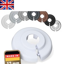 Decorative 6-Piece Heating Pipe Covers (White, Black, Grey, Brown) 12mm Diameter