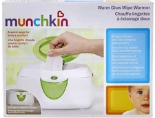 New Munchkin Warm Glow Wipe Warmer w/ Nightlight  Top-Down Heating System