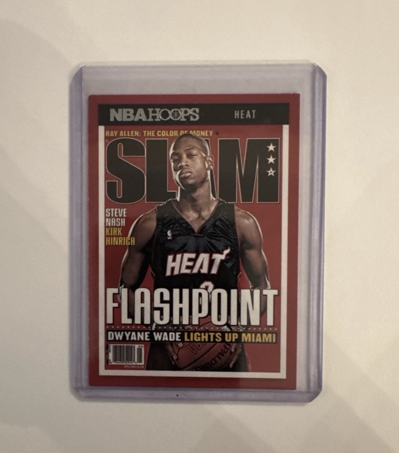 2021-22 NBA Hoops Dwayne Wade GOLD FOIL HOLO SLAM Cover SP #87 Miami Heat HOF
