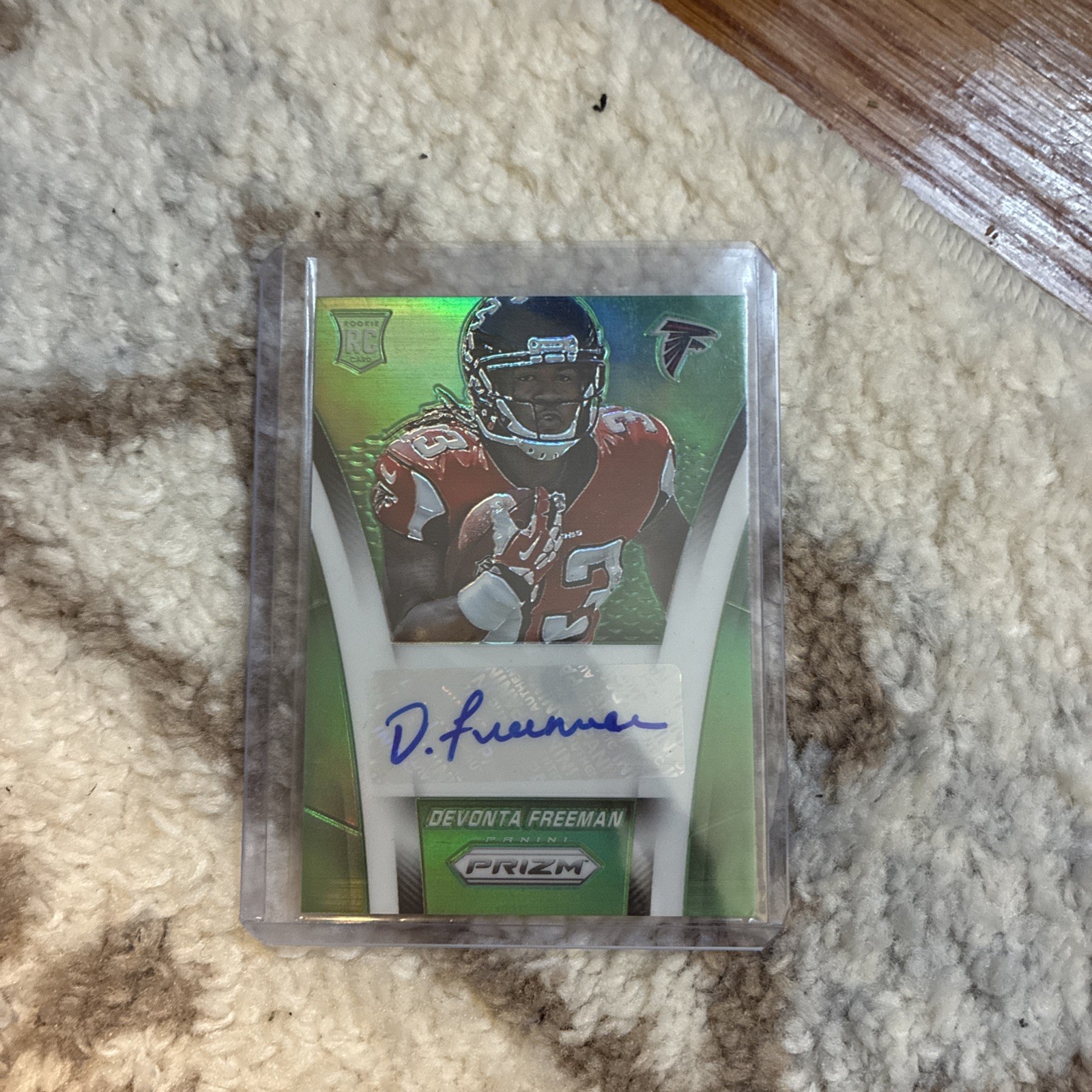 Devonta Freeman Panini Prizm Autograph Rookies #ARDF Green