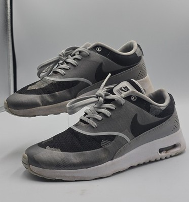 Nike Air Max Thea Jacquard 844955-002 Women 7.5 Running Shoes Black Gray Sneaker