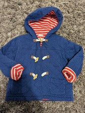 Mini Boden 3-4 Quilted Navy Jacket