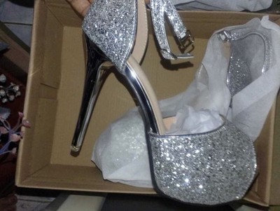 High heels platform heels ankle strap sizes 7-  7.5-  9