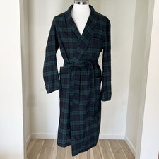 1970s NWT Pendleton Black Watch Tartan Wool Robe Men s M Plaid READ