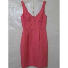 J. Crew Women's Sleeveless Pink Sheath Fully Lined Dress - Size 4