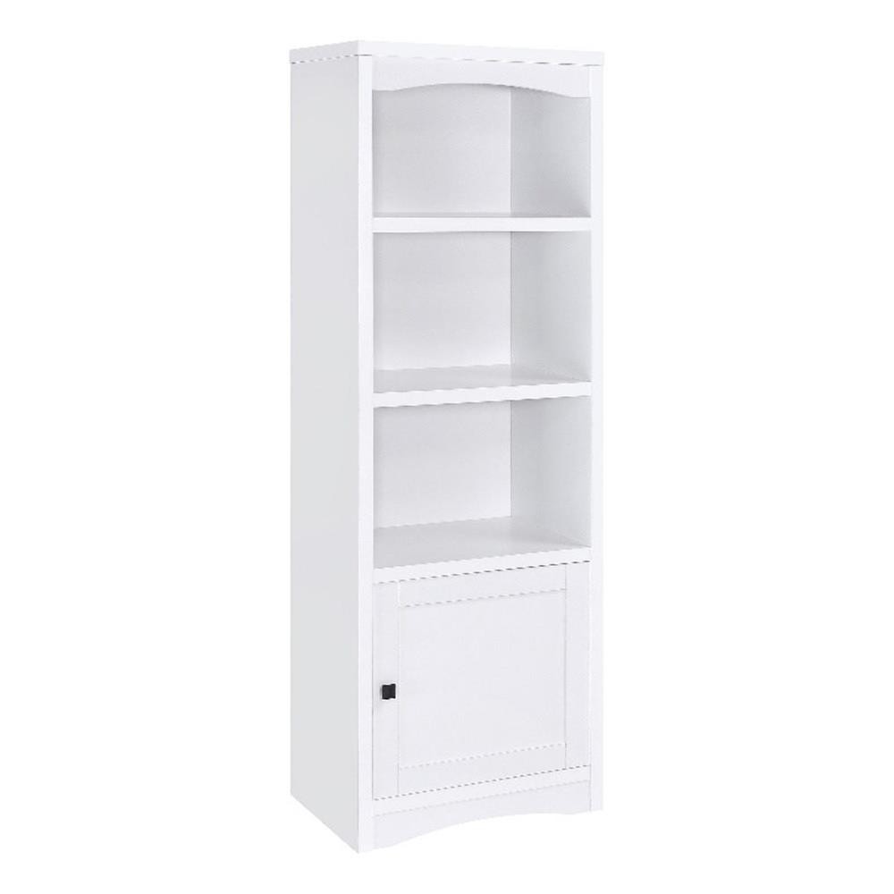 Benjara Donna Media Tower Pier Cabinet- Adjustable Shelves- 