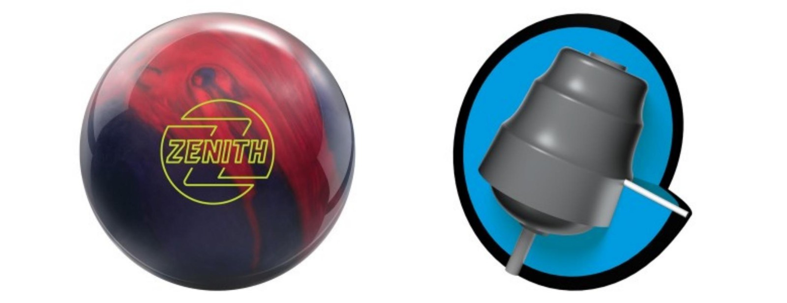 New! Brunswick Zenith Pearl Reactive Bowling Ball Purple/Red/Blue, 15LB