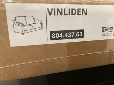 IKEA VINLIDEN Cover SLIPCOVER for loveseat 2 seater Hakebo beige 804.437.63  NEW