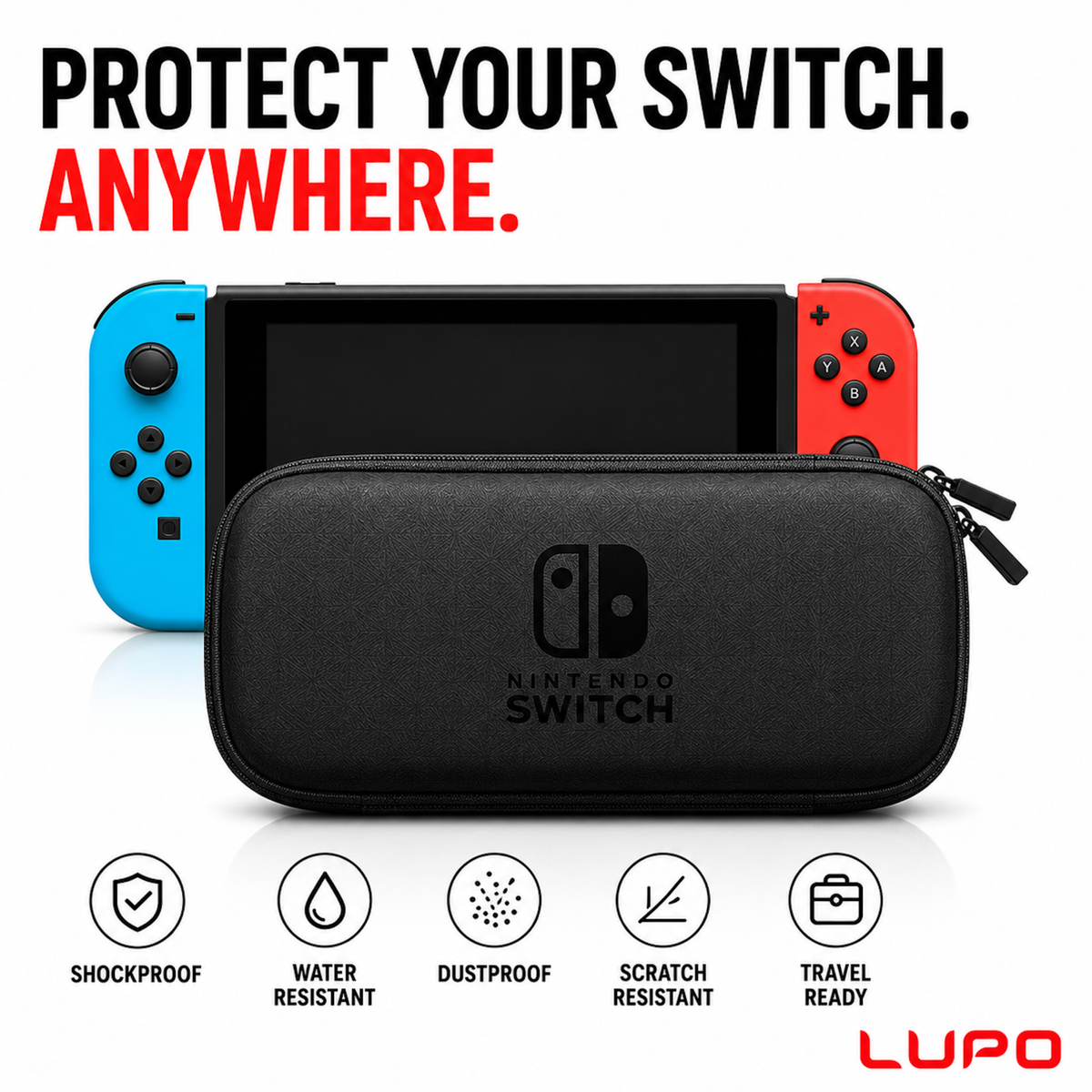 Nintendo Switch Case Hard Carry Case — OLED, Switch & Lite | EVA
