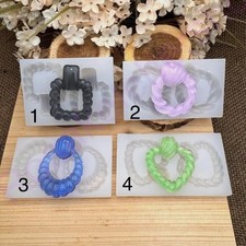 Shiny dangle earrings handmade silicone molds for crafts