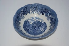 J&G Meakin Blue Romantic England Round Vegetable Serving Bowl 8 3/8” West Gate