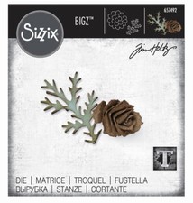 TIM HOLTZ Sizzix TATTERED PINECONE Die BIGZ Alterations Christmas GENTLY USED