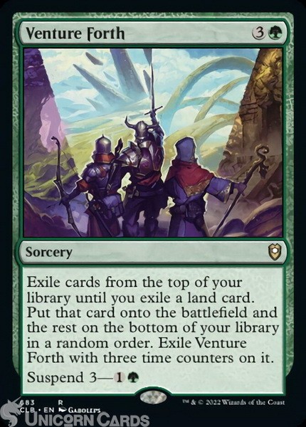 Venture Forth : Rare : Battle For Baldur's Gate : Mint MTG Card