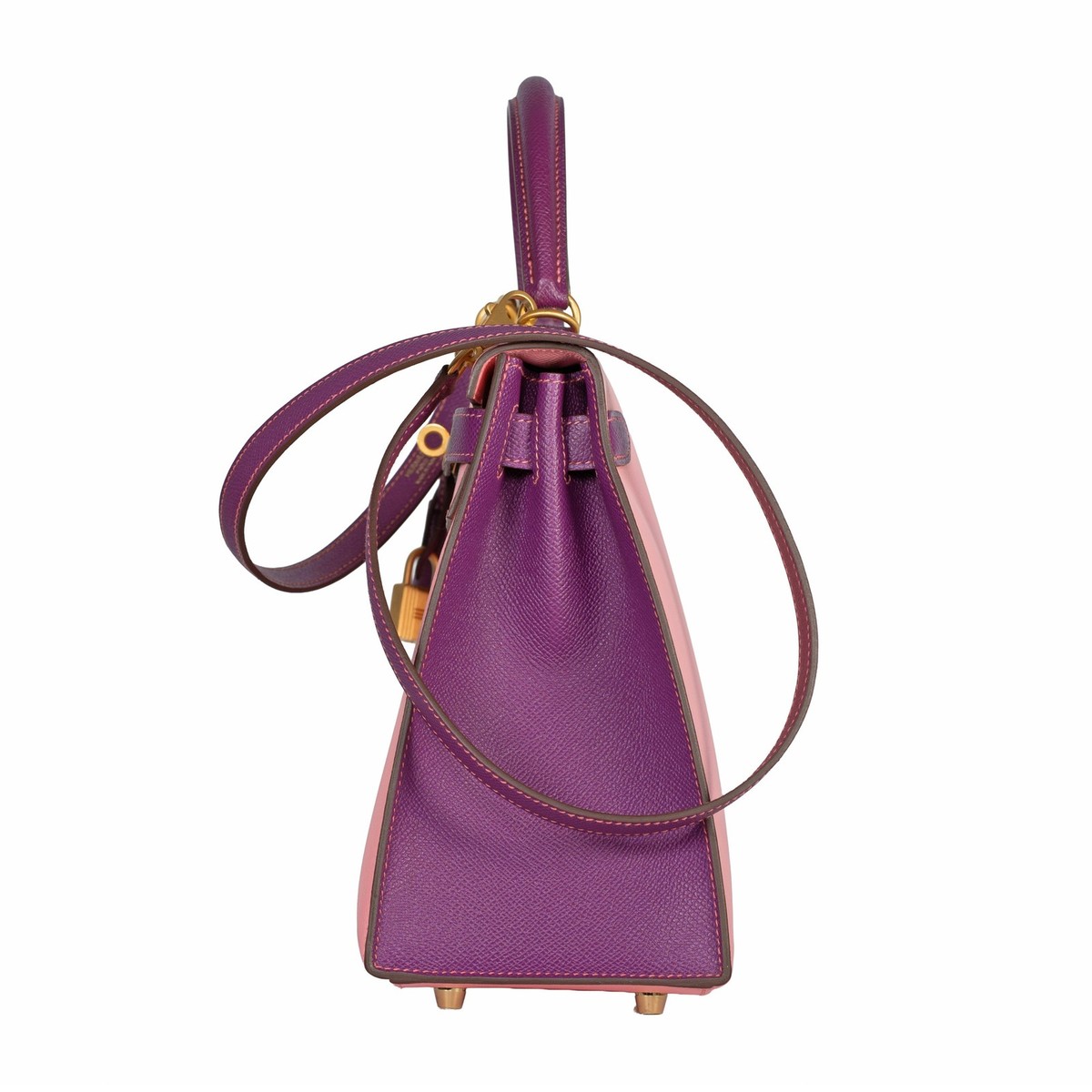 Hermes Bicolor Epsom Kelly 28 Rose Confetti/Anemone Epsom View 2