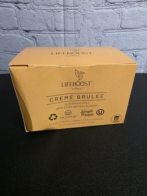 Lifeboost Coffee Creme Brulee 10 Count Kcups Medium Roast