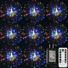 Remote Firework Lights Led Copper Wire, 8 Connection Total 800 LED Fairy Twin...