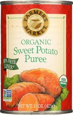 Organic Sweet Potato Puree 15 Ounce Grown in USA for Baking Pies and Soup