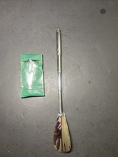 Extendable Shoe Horn Retractable Telescopic Shoe Spoon Lifter Horn With Case