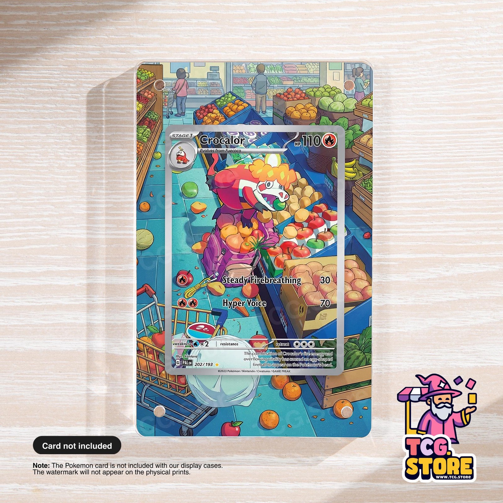 Crocalor 202/193 - Paldea Evolved | Pokémon Custom Extended Artwork Display Case
