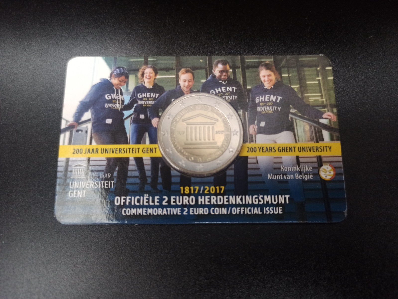 Belgique : Coincard 2 Euro BU Commémorative 2017 : Gand / Version NL