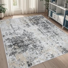 5x7 Area Rugs for Living Room Rug Washable: Abstract Rug for Dining Room