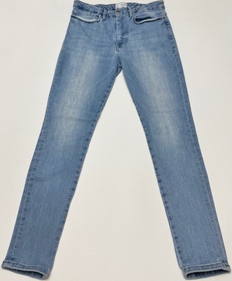 FRAME Le One Skinny Jeans Women s 29 Caspio Light Wash Stretch