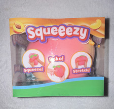Squeezy Peach Squeeze Ball Stress Toy Pink Orange Stretchy Gel MPN 571074